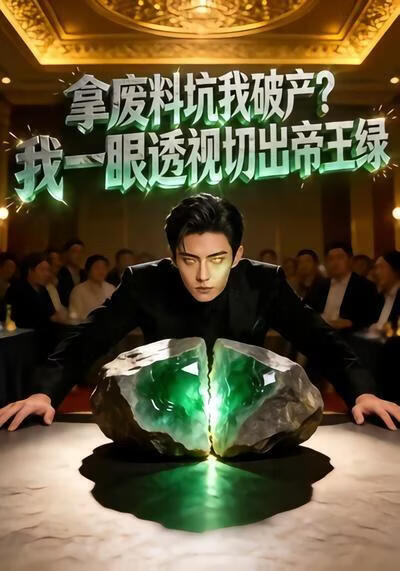 拿废料坑我破产?我一眼透视切出帝王绿